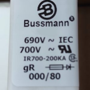 BEZPIECZNIK BUSSMANN 80A 690V 170M1366